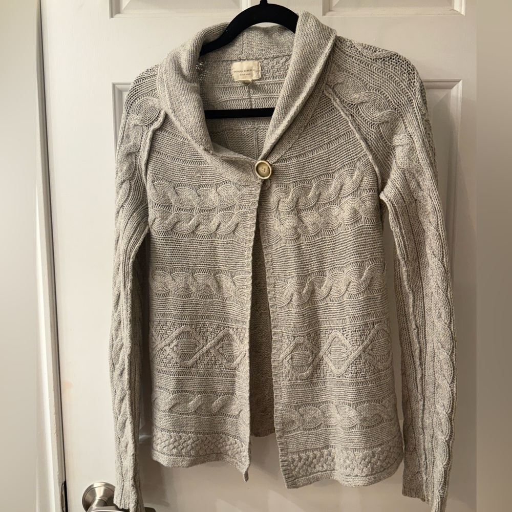 Women's Cable Knit Cardigan Sweater - Picture 1 of 1